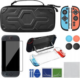 Etui Nintendo Switch 2 Zestaw Akcesoriów Szkło Etui JoyCon AKNES