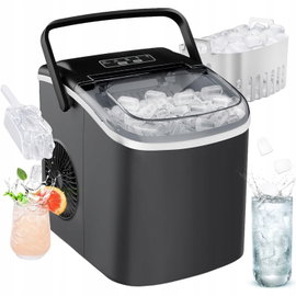 Kostkarka do lodu HZB-12/Q - kompaktowa 26 lb/24 h, 8 kostek w 6 minut
