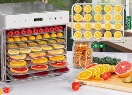 Suszarka Spożywcza KWASYO 400W 8 Poziomów 30-90 STOPNI 30MIN- Timer Warzywa
