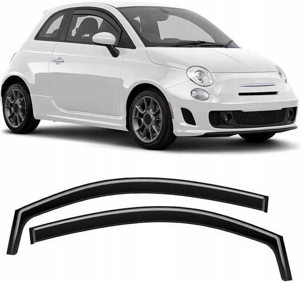 Deflektor Fiat 500 Abarth ochrona przed deszczem zintegrowana owiewka