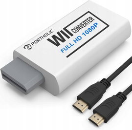 Konwerter HDMI na SCART, PORTHOLIC Adapter HDMI na SCART 1080P 60Hz HD