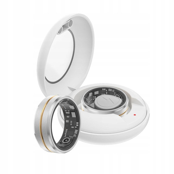Pierścień Smarringi #12 złoty srebrny 21.5mm zdrowie krokomierz