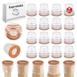 Pokrowce Ezprotekt 32P przezroczyste 3.2cm silikonowe ochraniacze