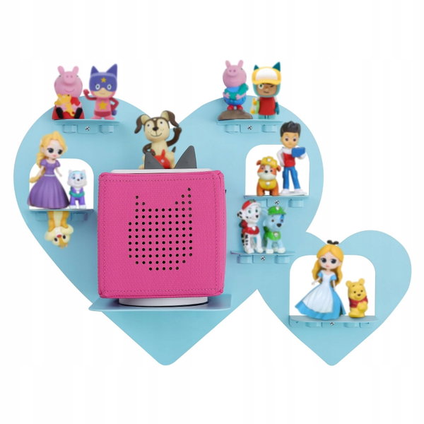 Regał Toniebox Model X niebieski na 15-20 figurek