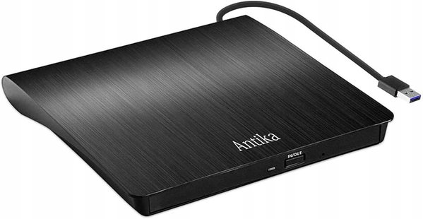 NAGRYWARKA CD Z DVD USB ZEWNĘTRZNA ANTIKA LT801 PRZENOŚNY CZYTNIK SLIM