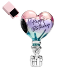 Zawieszka Charms  Srebro S925 na urodziny Balon Happy Birthday