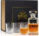 Zestaw szklanek i karafka do whisky 750 ml, dekanter do whisky z 4 x 300 ml