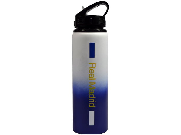 Bidon z ustnikiem aluminiowy 750 ml Real Madryt oficjalny