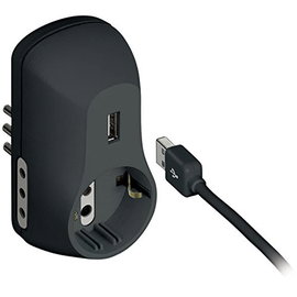 Bticino S3613GU B3 zasilacz z wtyczką USB 15 A czarny/ włoska wtyczka