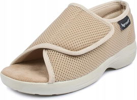 BUTY SANDAŁY REHABILITACYJNE ZDROWOTNE ANTYPOŚLIZGOWE ROZMIAR 41 BEŻOWE