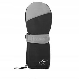 RĘKAWICZKI NARCIARSKIE ZIMOWE DZIECIĘCE JEDNOPALCZASTE 5-7 LAT SZARE