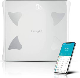 NOWOCZESNA WAGA CYFROWA EKYmate SMART MONITORING FORMY BIAŁA