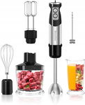 Elektryczny blender ręczny 6 w 1, ze stali nierdzewnej, moc 1000 W