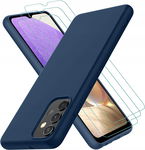 ETUI DO SAM_SUNG GA_LAXY A32 4G + 3 SZKŁA HARTOWANE NIEBIESKI