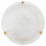 LAMPA ŚCIENNA PLAFON OKRĄGŁY MOSIĄDZ E27 MAX. 60W 7185 30x9 CM BIAŁY