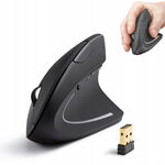 MYSZ BEZPRZEWODOWA ADAPTER USB PIONOWA DLA PRAWORĘCZNYCH CZARNY