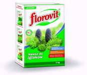 NAWÓZ ORGANICZNY NATURALNY DO IGLAKÓW FLOROVIT GRANULAT 1KG 3 SZTUKI