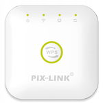 PIXLINK 2.4 GHz WiFi Repeater WiFi Amplifier Signal dwie anteny