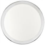 PLAFON OKRĄGŁY 37CM BIAŁY CHROM ODCIENIE SZAROŚCI I SREBRA E27 25W