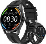SMARTWATCH INTELIGENTNY ZEGAREK H2 CZARNY OKRĄGŁA TARCZA