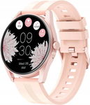 SMARTWATCH INTELIGENTNY ZEGAREK H2 RÓŻÓWY OKRĄGŁA TARCZA