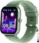 SMARTWATCH ZEGAREK DZIECIĘCY SPORTOWY POŁĄCZENIA TĘTNO IP68 ZL54C ZIELONY