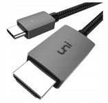 UNI Kabel USB-C do HDMI 4K nylonowy do Mac Book iPad 1,8m