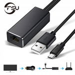 Zasilanie Micro USB do RJ45 10/100mb/s sieć Ethernet Adapter do kart~3271