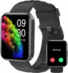 ZEGAREK SMARTWATCH D1 9A72 PROSTOKĄTNA KOPERTA CZARNY