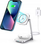 ŁADOWARKA BEZPRZEWODOWA INDUKCYJNA MAGNETYCZNA 2W1 TELEFON SŁUCHAWKI