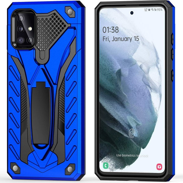 Etui do Samsung Galaxy A51, klasa wojskowa, niebieskie