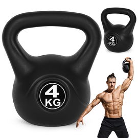 KETTLEBELL KETTLE 4 kg CIĘŻAR DO ĆWICZEŃ SIŁOWNIA FITNESS HANTLA  ODWAŻNIK