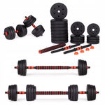HANTLE REGULOWANE 2x15 kg SZTANGA ZESTAW 30kg GRYF 16 TALERZY