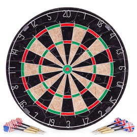 TARCZA DO DARTA GRY W RZUTKI LOTKI TABLICA SIZALOWA 46 cm ZESTAW 6 RZUTEK