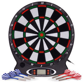 ELEKTRONICZNA TARCZA DO DARTA GRY W RZUTKI LOTKI TABLICA LCD 38 cm 6 RZUTEK