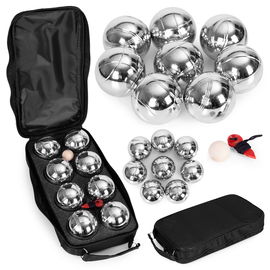 ZESTAW DO GRY W BULE KULE BOULES PETANQUE 8 szt. ETUI AKCESORIA