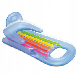 MATERAC DMUCHANY FOTEL PLAŻOWY DO PŁYWANIA NA BASEN PLAŻĘ Intex 58802