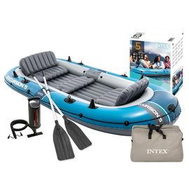 PONTON DMUCHANY 5 OSOBOWY Excursion 5 POMPKA DWA WIOSŁA TORBA INTEX 66325