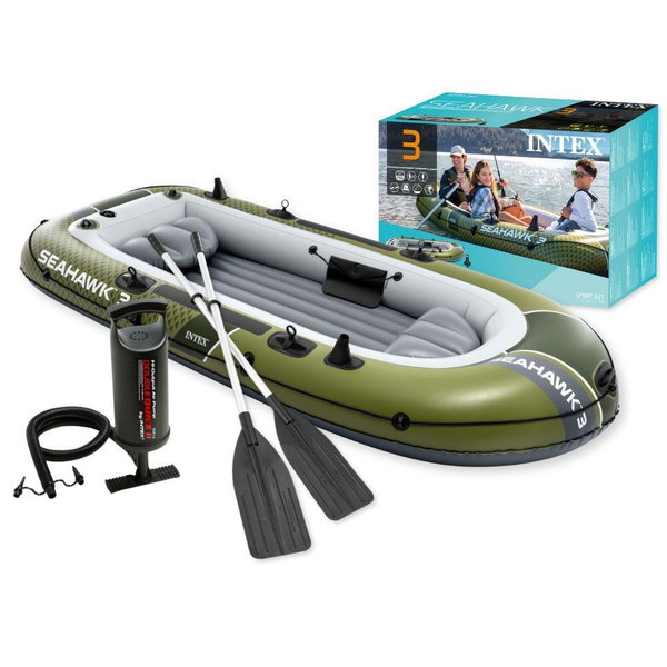 PONTON DMUCHANY 3 OSOBOWY Seahawk 3 POMPKA 2 WIOSŁA INTEX 66333