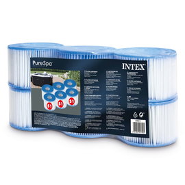 FILTRY S1 KOMPLET 6 szt ZESTAW Pure SPA INTEX 29011