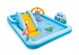 BASEN DLA DZIECI DMUCHANY WODNY PLAC ZABAW BRODZIK ZJEŻDŻALNIA INTEX 57161