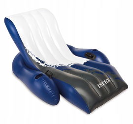 MATERAC FOTEL PLAŻOWY DMUCHANY NA PLAŻĘ BASEN 2w1 180x135cm INTEX 58868EU