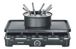 Fondue, raclette grill elektryczny Severin RG 2347 czarny 1400 W