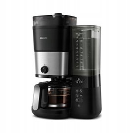 Ekspres przelewowy Philips HD7900/50 1,25 l czarny wbudowany młynek