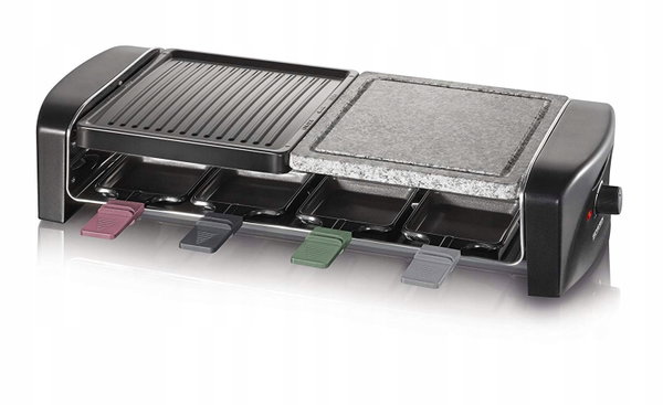 Raclette grill elektryczny Severin RG 9645 czarny 1400 W