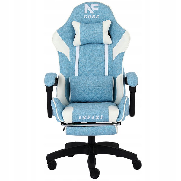 Fotel gamingowy Core Light Blue/White