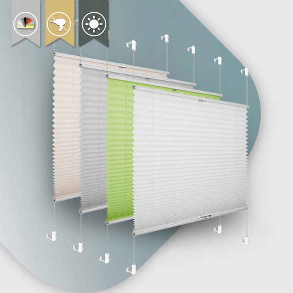 Roleta Klemmfix Easyfix biała 75x100cm ochrona przed słońcem