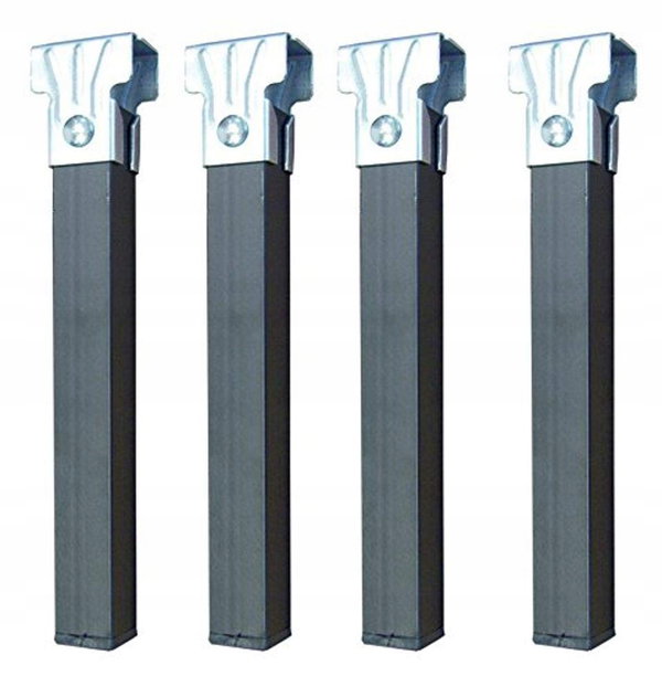 Nogi metalowe Imex 81402-A 3x3x30 cm czarne 4 sztuki