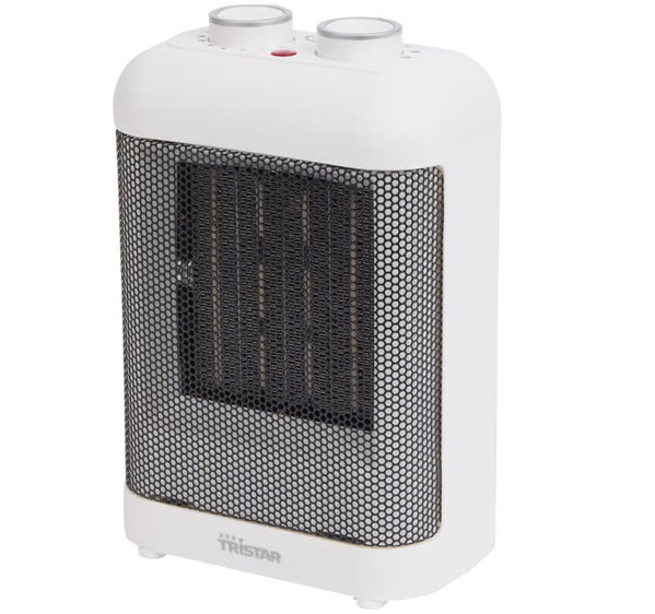 TERMOWENTYLATOR CERAMICZNY GRZEJNIK FARELKA 1500W TRISTAR PD-3846W BIAŁY