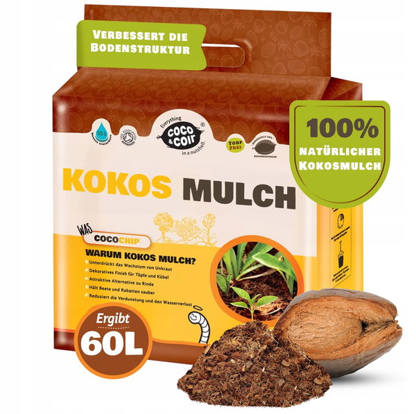 COCO&COIR ZIEMIA ŚCIÓŁKA KOKOSOWA PODŁOŻE KOKOSOWE MULCZ